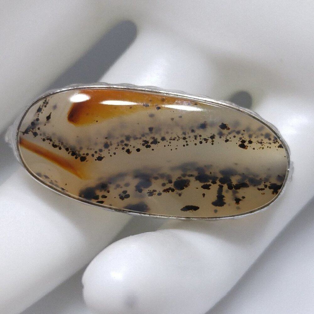 Vintage Silver Art Glass Pin Brooch, Mid Century, 1950s Vintage Jewelry